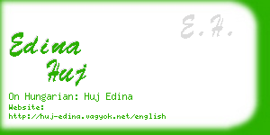 edina huj business card